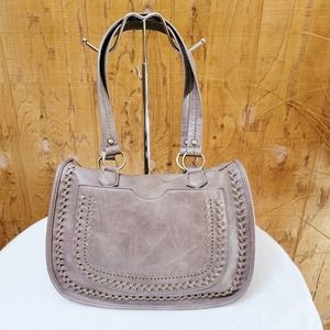 Anthropologie Antik Kraft Brown Saddle Satchel